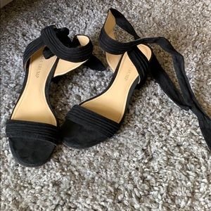 Black Suede Sandals
